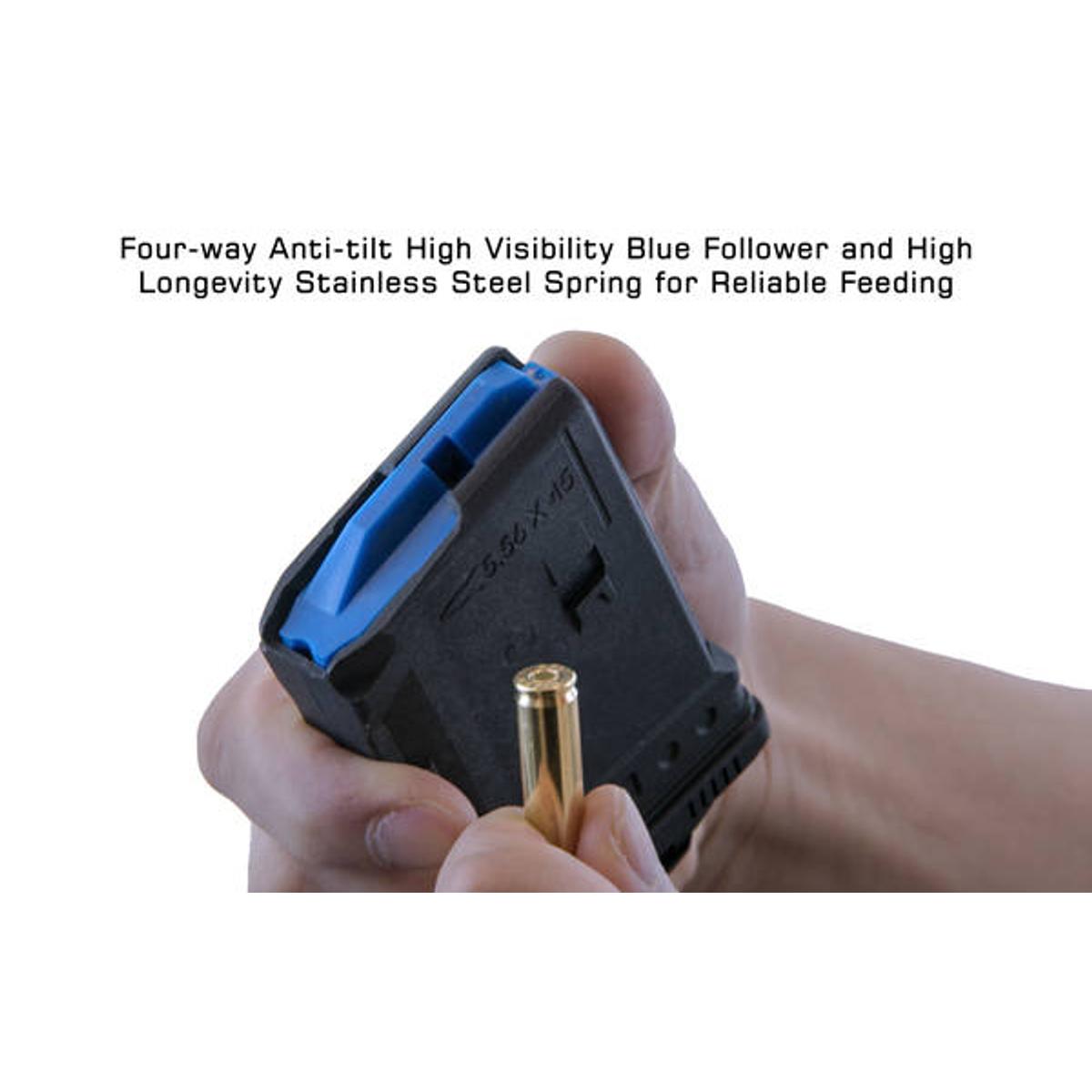 utg magazynek ar15 m4 5 56x45 mm 223 10 naboi polimerowy czarny rbt am10
