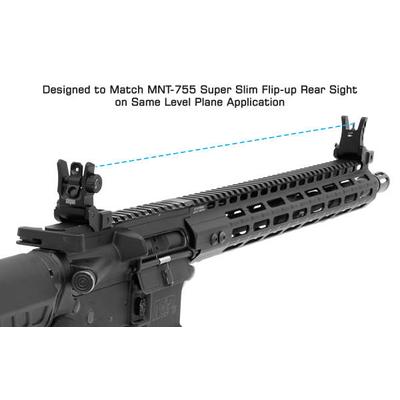 utg leapers przeziernik skladany niskoprofilowy ar15 czarny mnt 955
