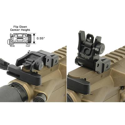 utg leapers przeziernik skladany niskoprofilowy ar15 czarny mnt 955