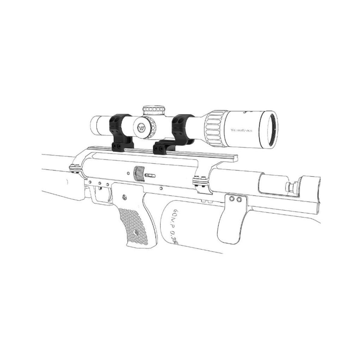 vector optics montaz do lunety dwuczesciowy cantilever 30 mm szyna 11mm dovetail xasr 3017