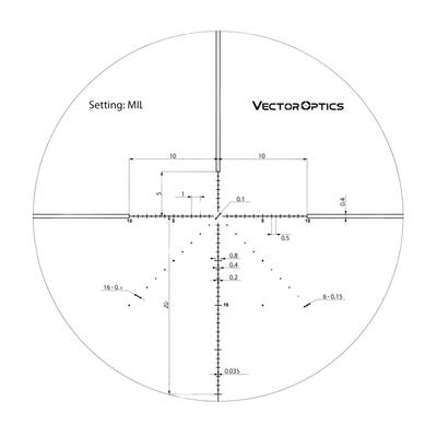 vector optics luneta celownicza veyron 6 24x44 podswietlany punkt celowniczy 30 mm first focal plane scff 37