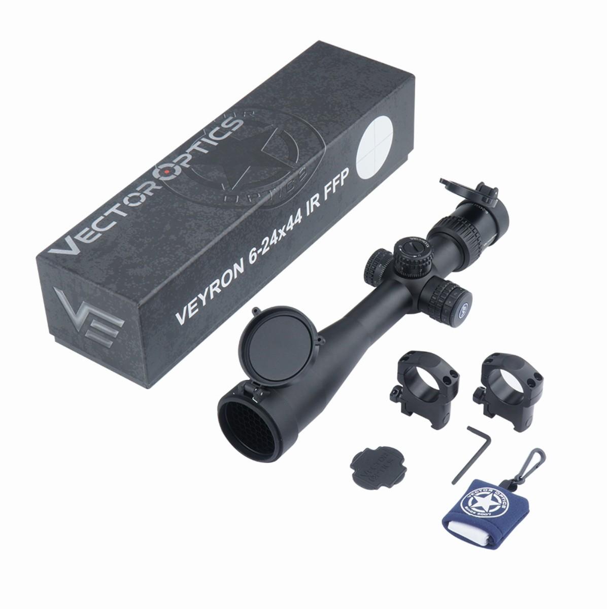 vector optics luneta celownicza veyron 6 24x44 podswietlany punkt celowniczy 30 mm first focal plane scff 37