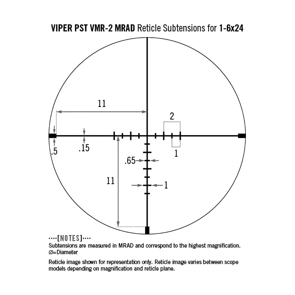 vortex luneta celownicza viper pst ii 1 6x24 vmr 2 mrad pst 1607