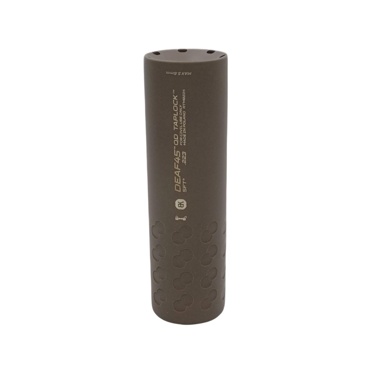 bk precise moderator deaf45 taplock silver brown 223rem