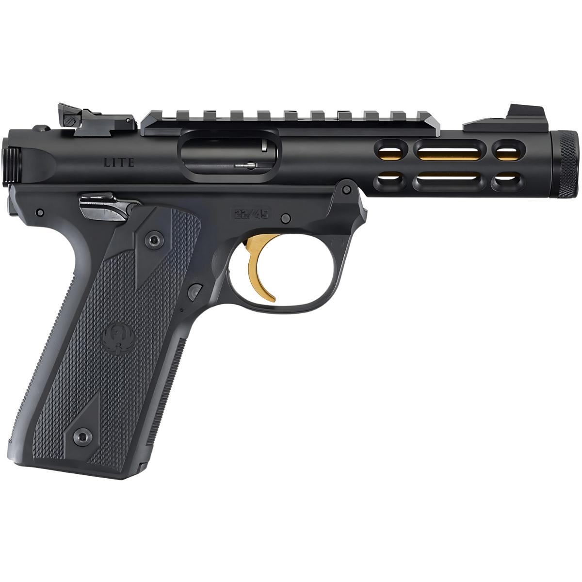 ruger mark iv 22 45 lite black gold 43927