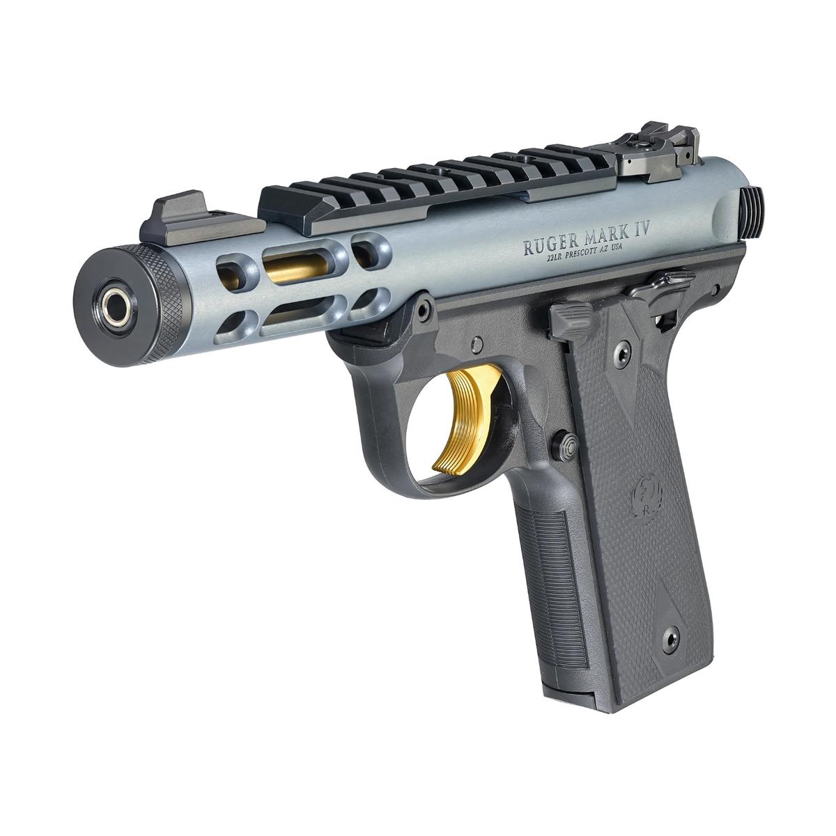 ruger mark iv 22 45 lite gray gold 43934