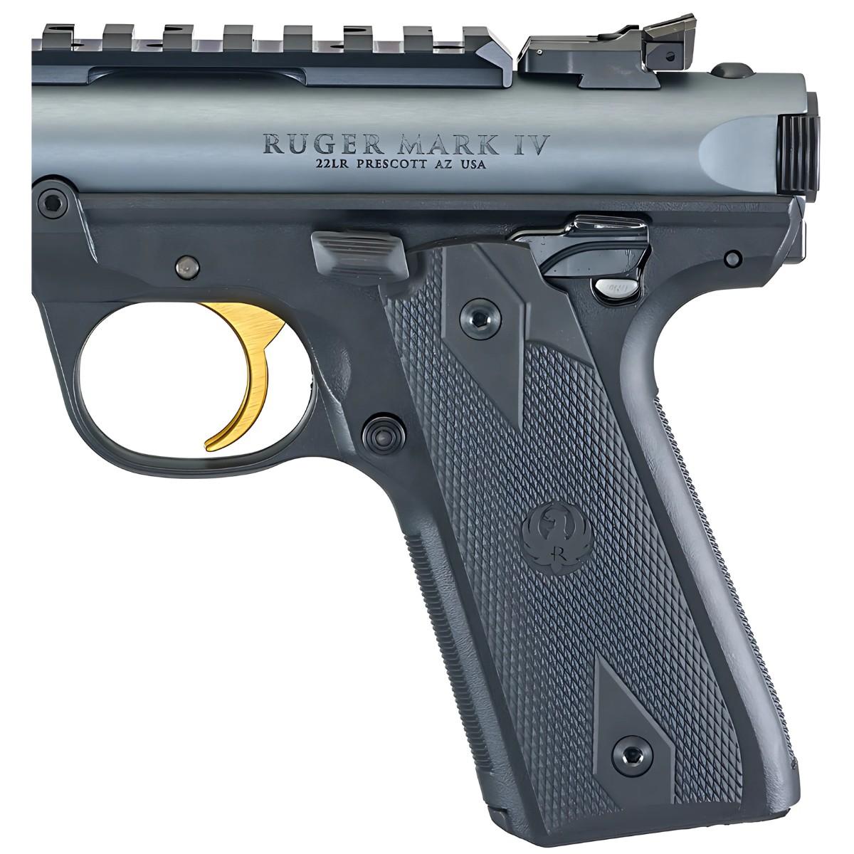 ruger mark iv 22 45 lite gray gold 43934