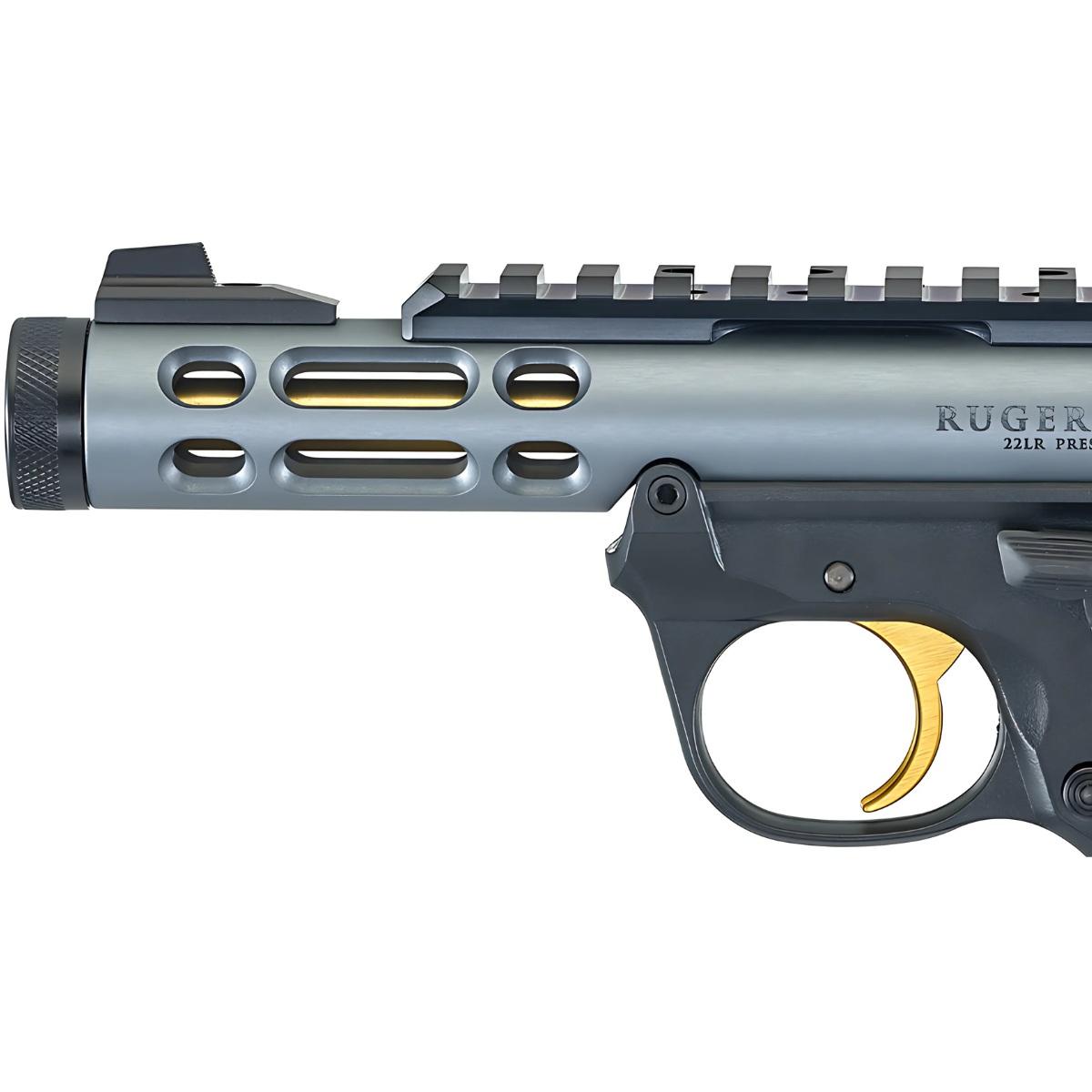 ruger mark iv 22 45 lite gray gold 43934