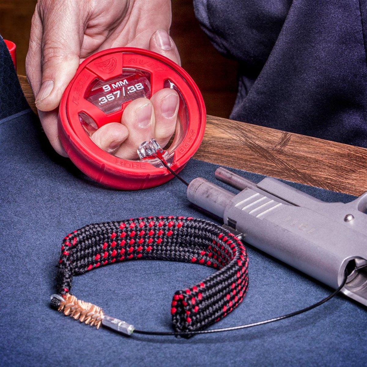 real avid sznur do czyszczenia przewodu lufy bore boss 357 38 9mm avbb9mm