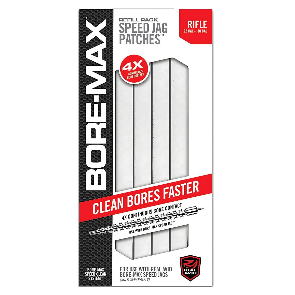 real avid zestaw przecierakow do broni bore max speed jag patches 8  22 30 250 szt avbmpatch8