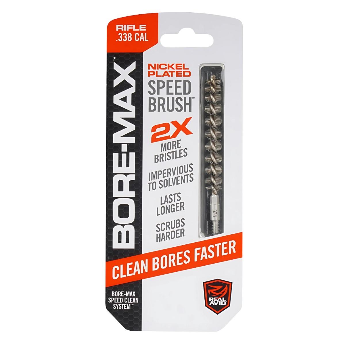 real avid szczotka do czyszczenia broni bore max speed brush 338 avbmsb338