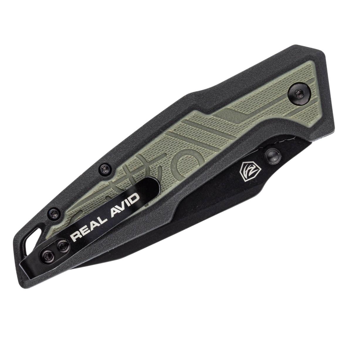 real avid noz skladany edc rav 1 ciemnozielony avrav1