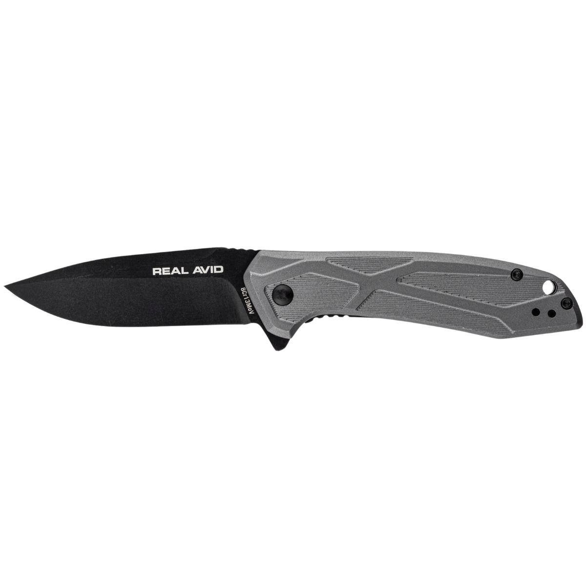 real avid noz skladany edc rav 2 aluminium szary avrav2