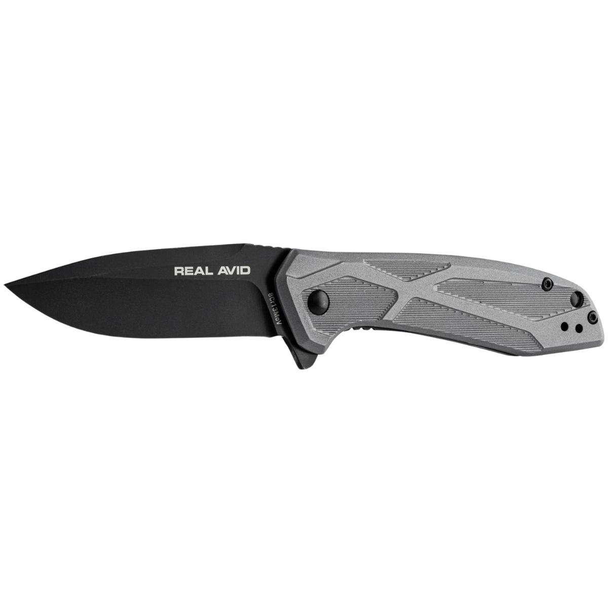 real avid noz skladany edc rav 2 aluminium szary avrav2
