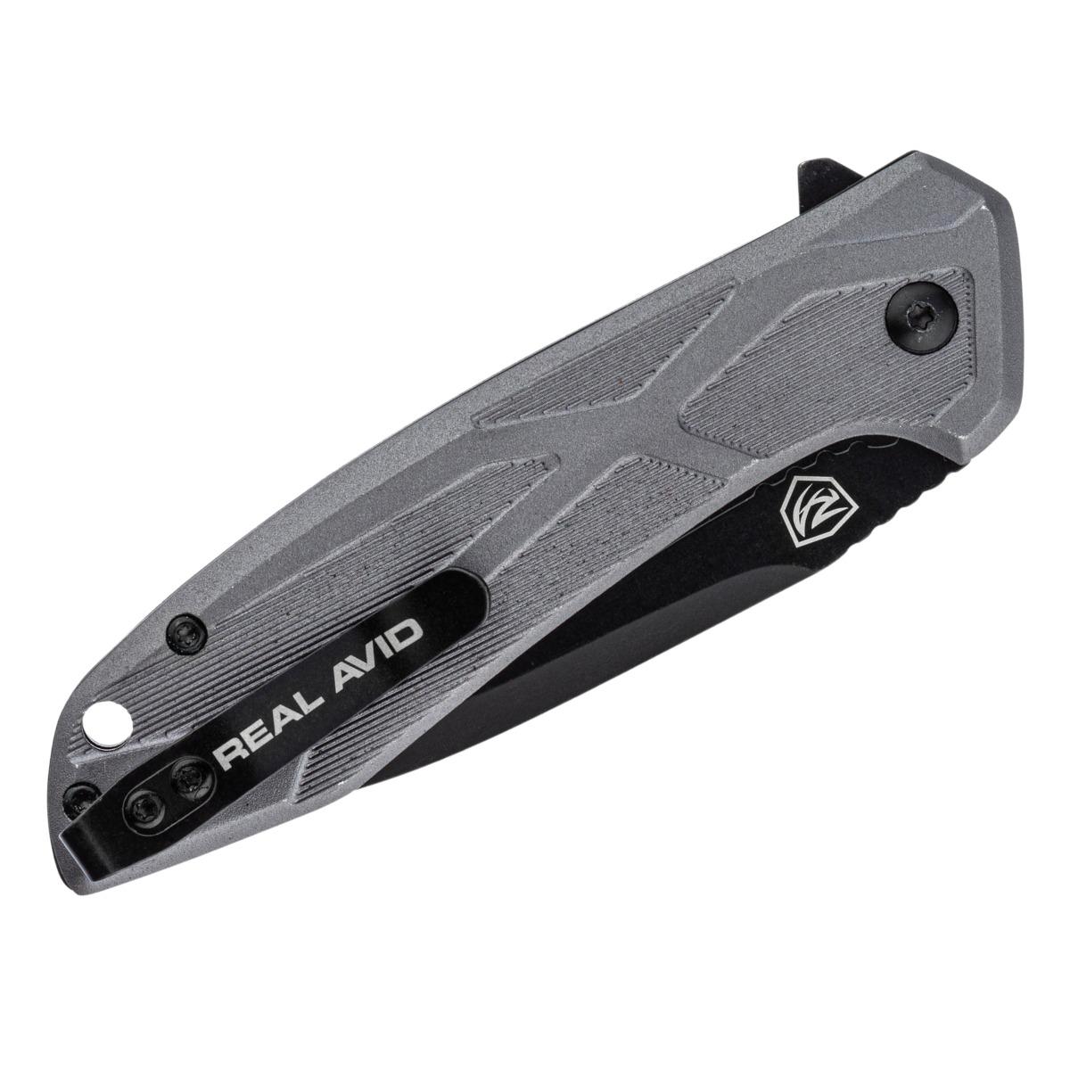 real avid noz skladany edc rav 2 aluminium szary avrav2