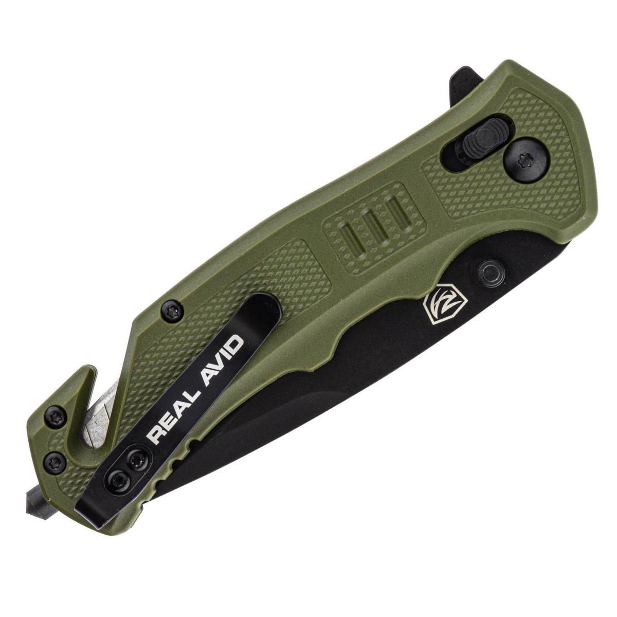 real avid noz skladany edc rav 4 gfn zielony avrav4