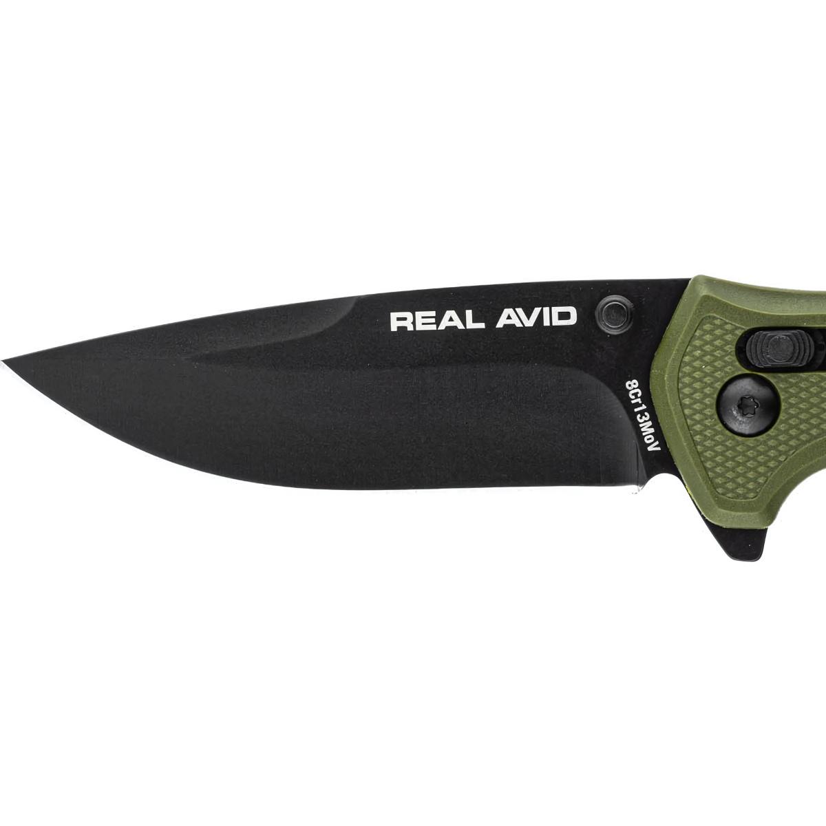 real avid noz skladany edc rav 4 gfn zielony avrav4