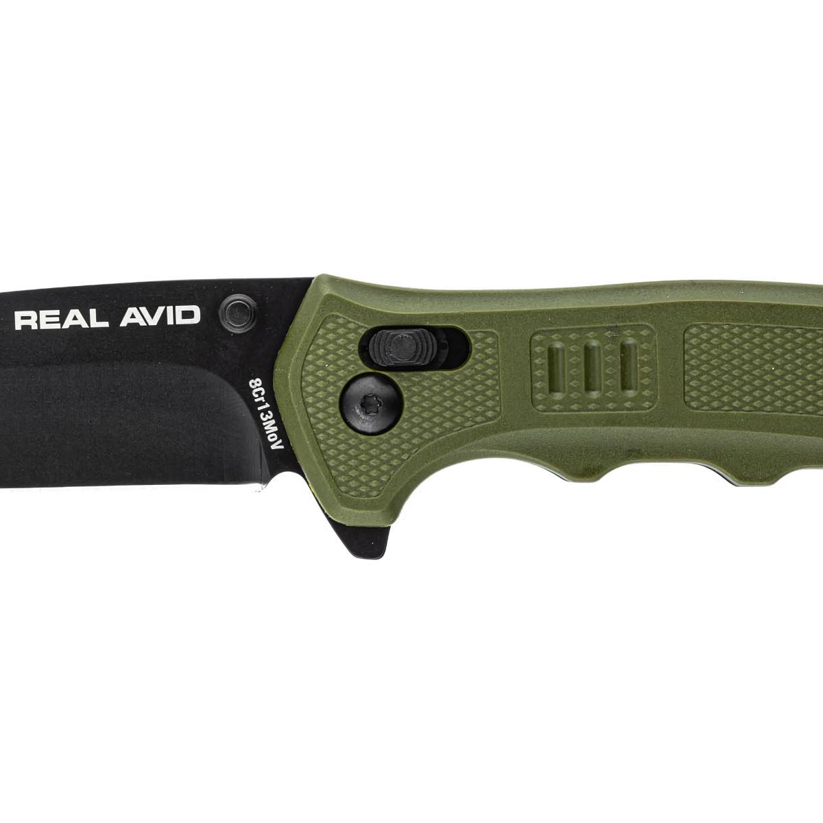 real avid noz skladany edc rav 4 gfn zielony avrav4
