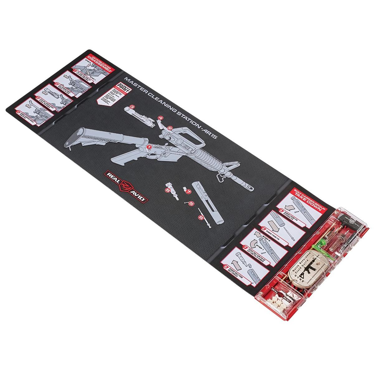 real avid zestaw do czyszczenia z mata master cleaning station ar 15 avmcs ar