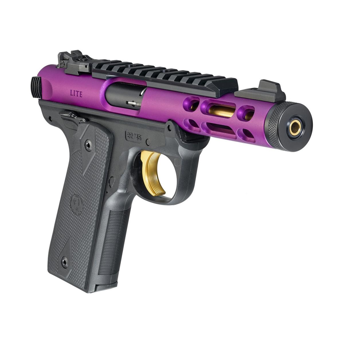 ruger mark iv 22 45 lite purple gold 43931