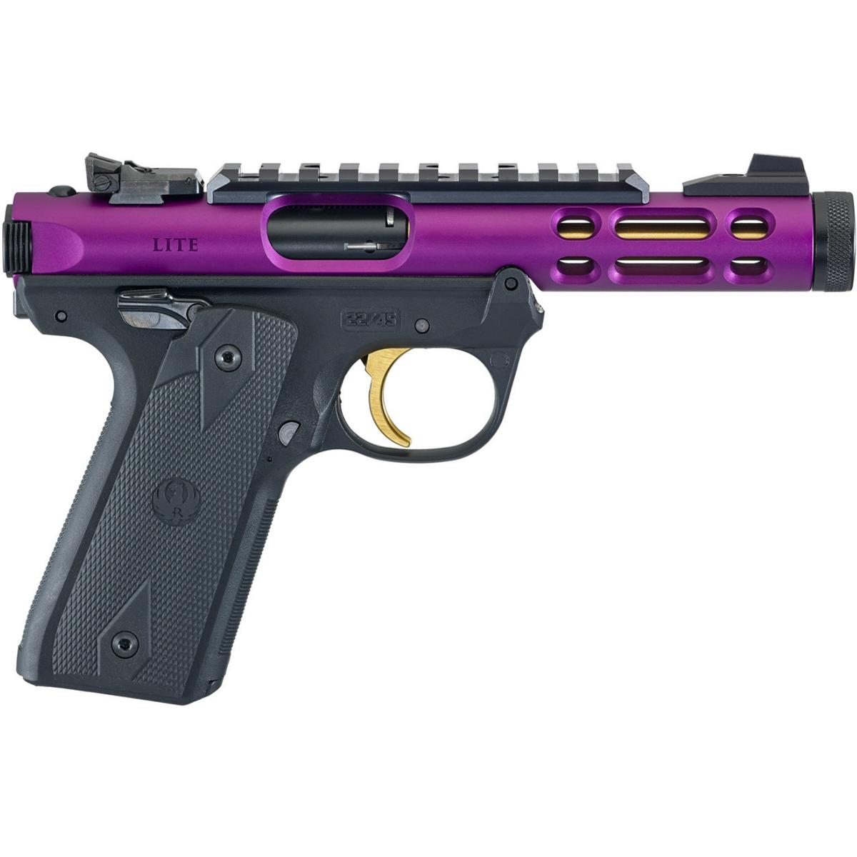 ruger mark iv 22 45 lite purple gold 43931