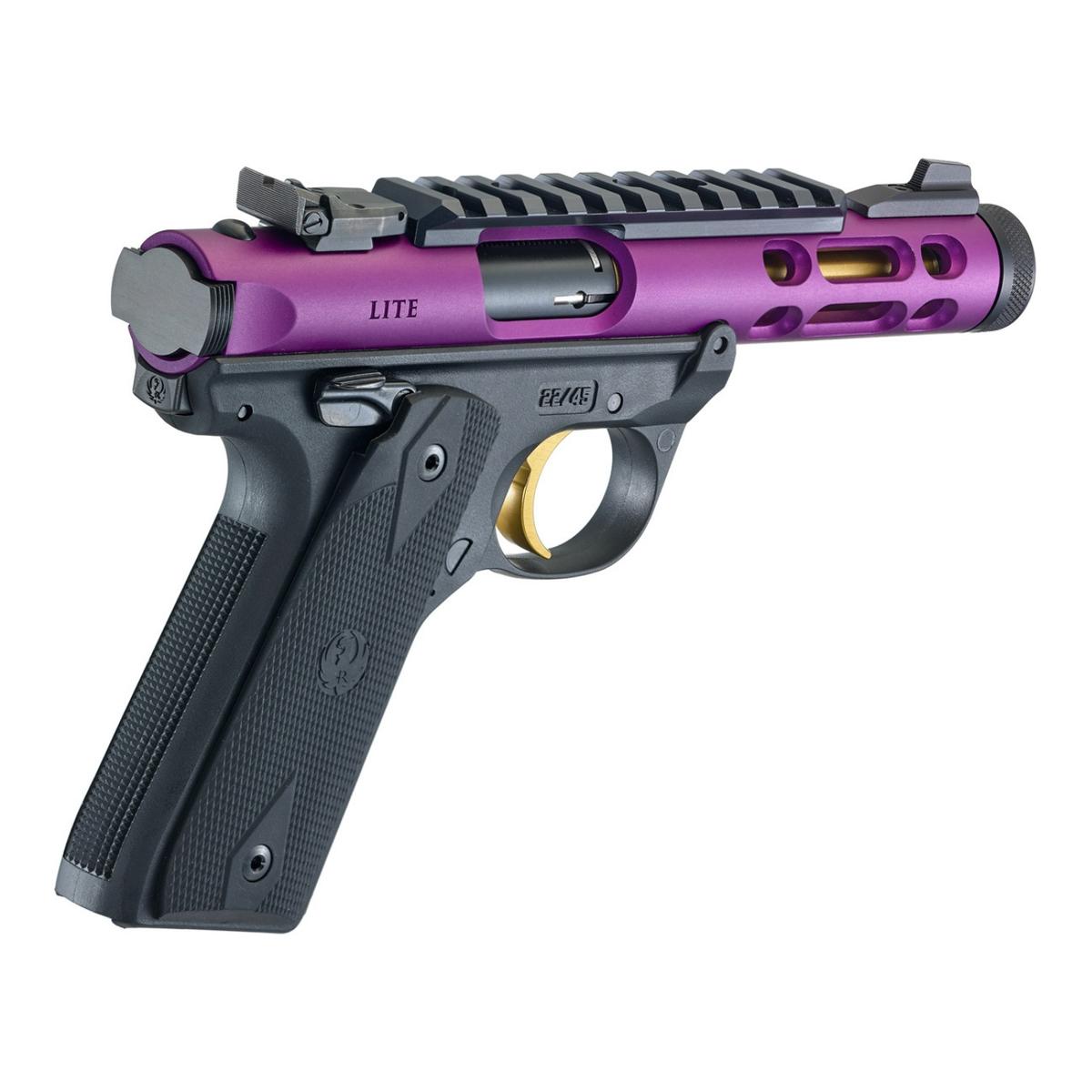 ruger mark iv 22 45 lite purple gold 43931