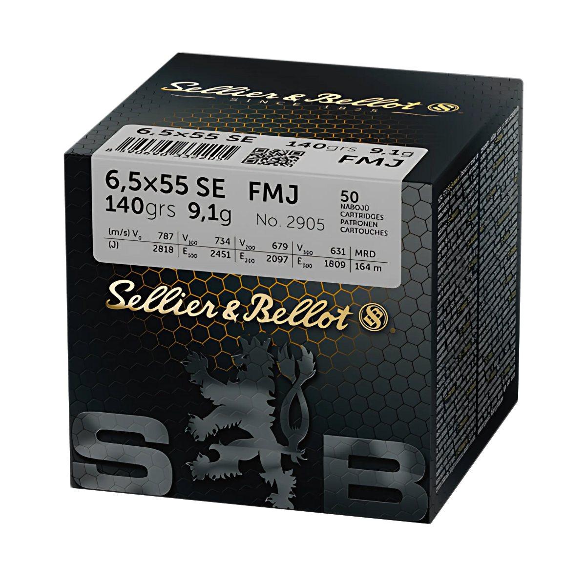 amunicja 6 5x55 sellier bellot fmjbt 140gr 9 1g adr 1 4s un0012 op 50szt