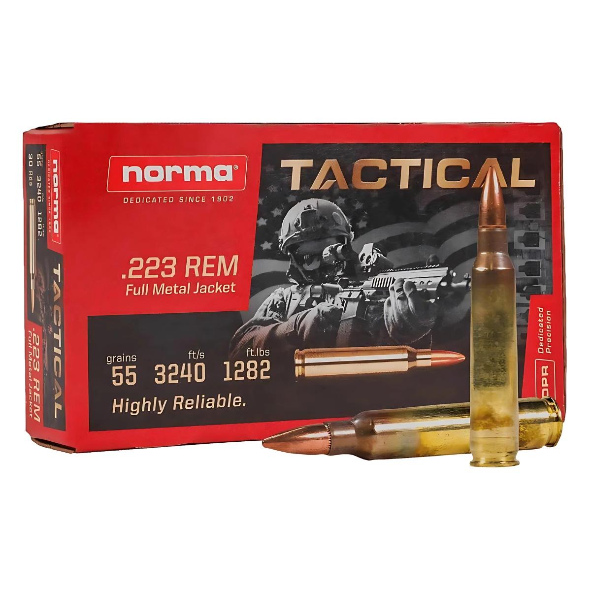 norma tactical 223 rem 55gr fmj