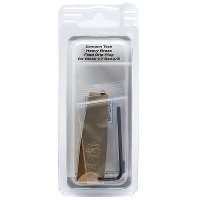 eemann tech heavy brass feed grip plug for glock 17 gen4 5 et 120057