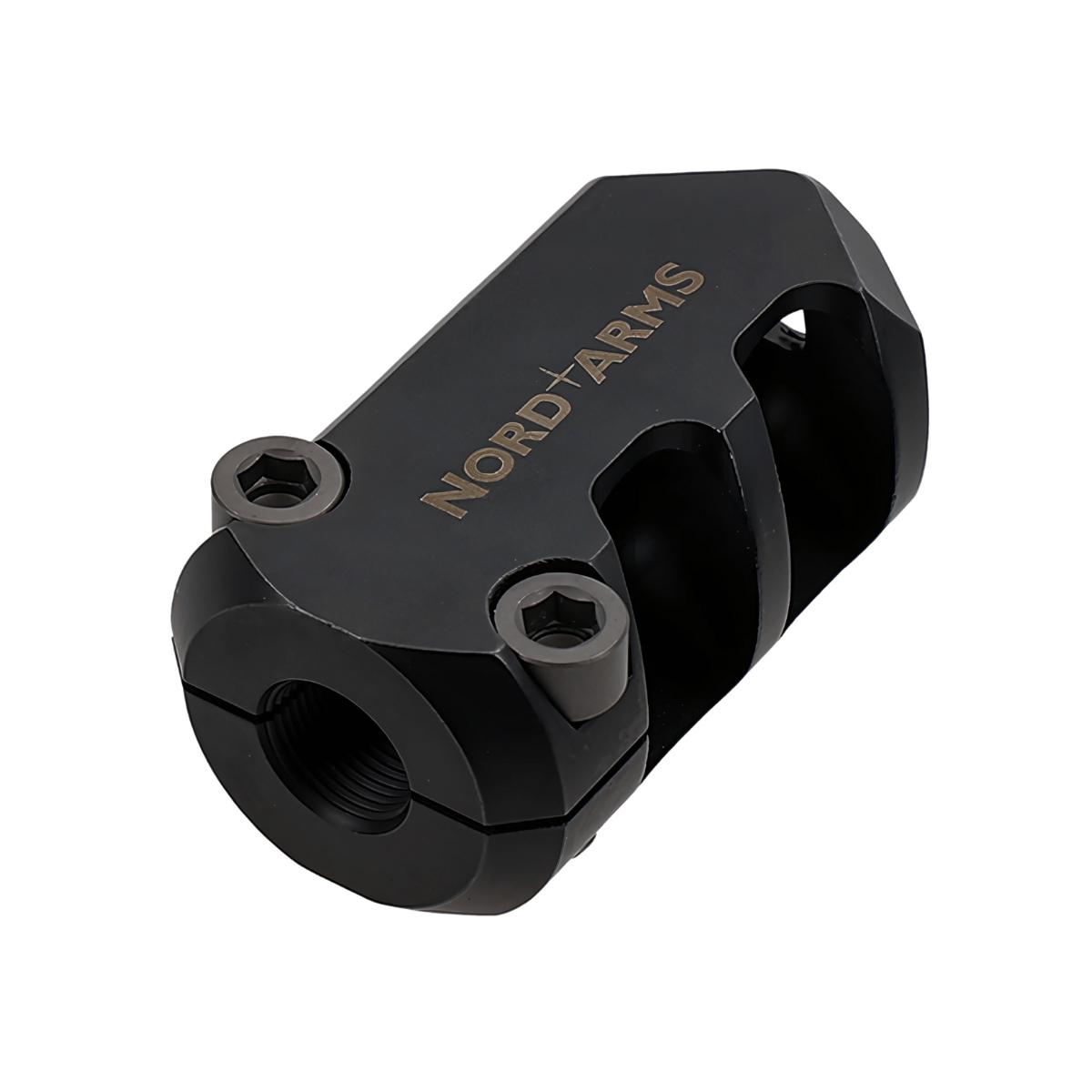 nord arms kompensator odrzutu do ar15 asymetryczny zaciskany na gwint 1 2x28 tpi 35 mm na mb223 35ca