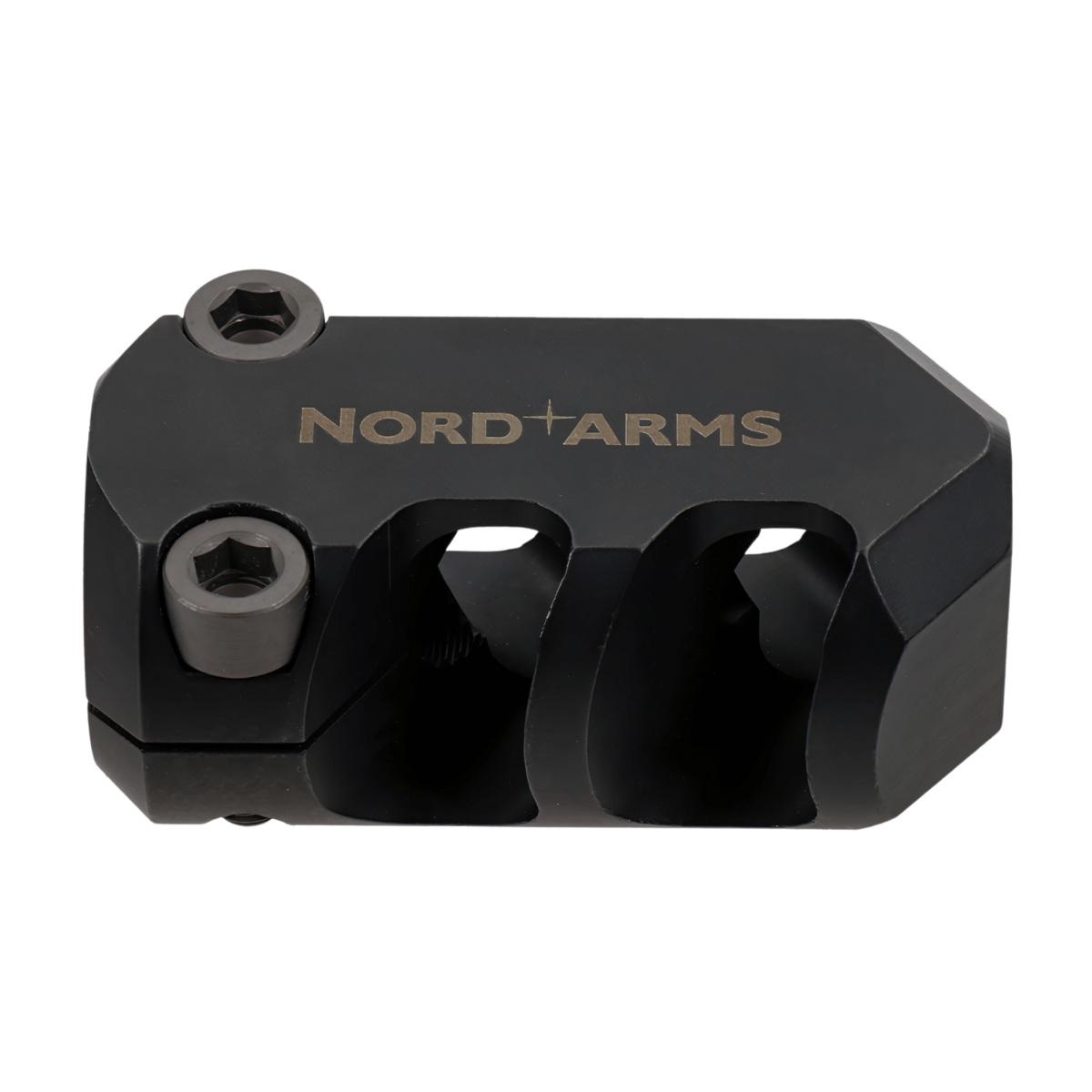 nord arms kompensator odrzutu do ar15 asymetryczny zaciskany na gwint 1 2x28 tpi 35 mm na mb223 35ca