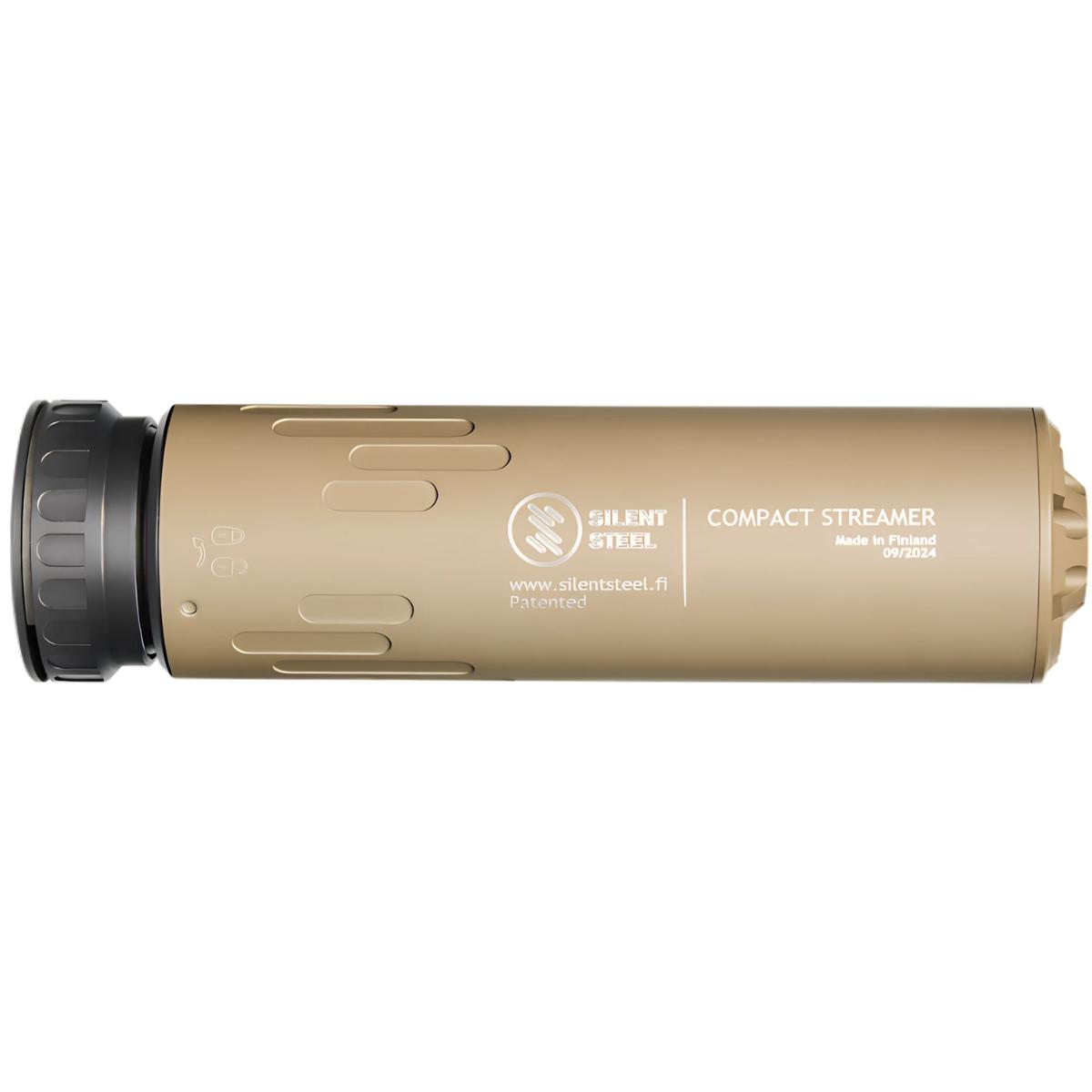 silent steel tlumik flow compact streamer steel 5 56 qdl magpul fde cst556fde ss qdl