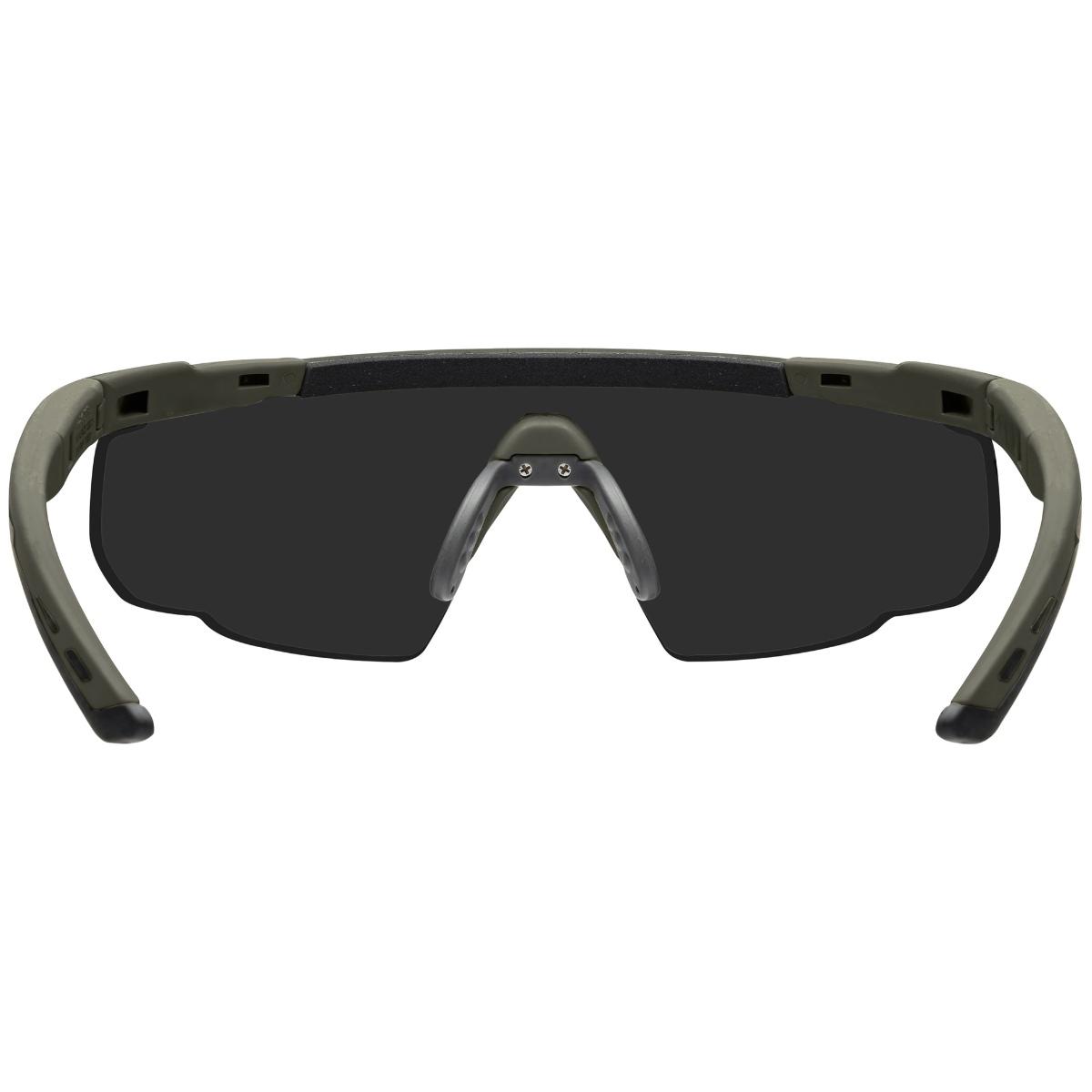 wileyx okulary ochronne saber advanced wizjery smoke clear light rust oprawki od green