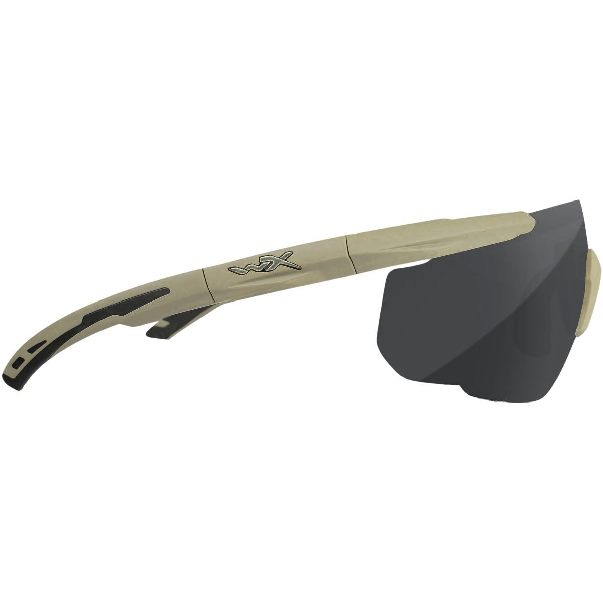 wileyx okulary ochronne saber advanced wizjery smoke clear light rust oprawki matte tan