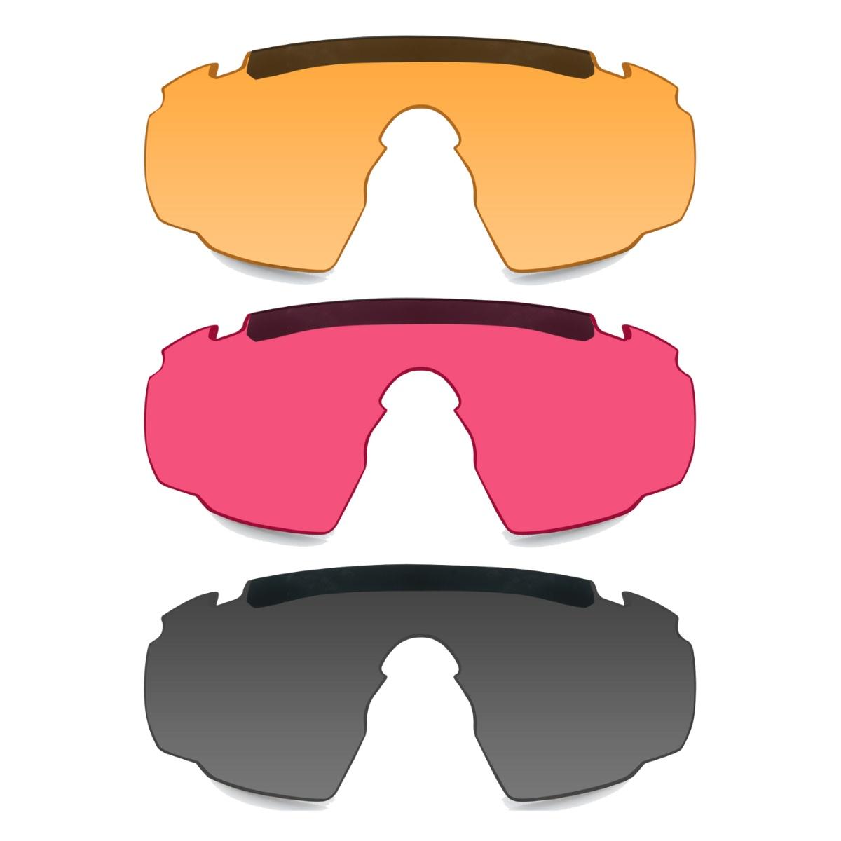wileyx okulary ochronne saber advanced wizjery smoke vermillion light rust oprawki matte black