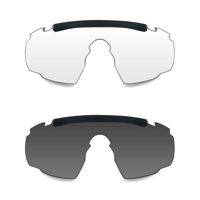 wileyx okulary ochronne saber advanced wizjery smoke clear oprawki matte black