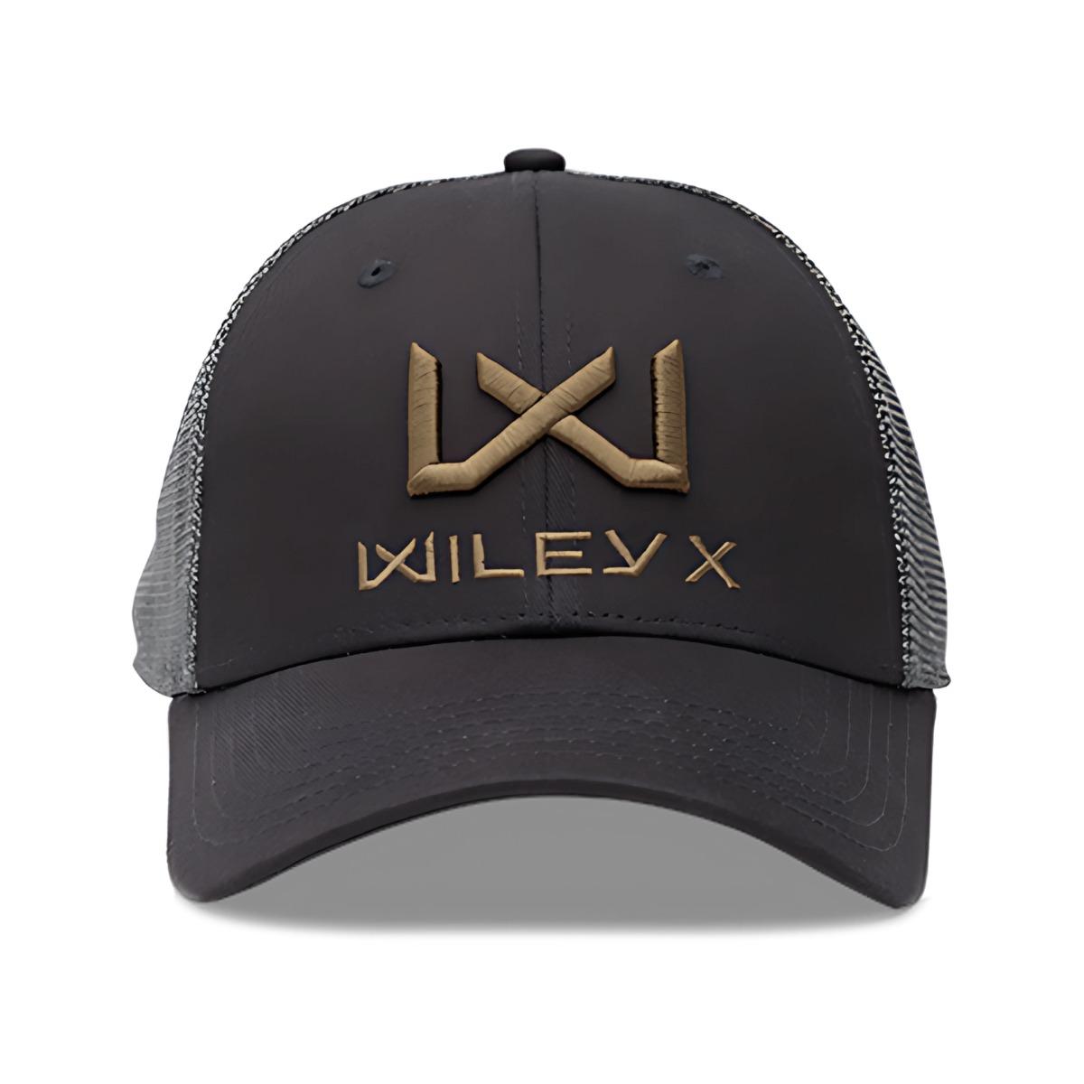 wileyx czapka z daszkiem wileyx wx trucker cap one size dark grey tan wx wiley x j931