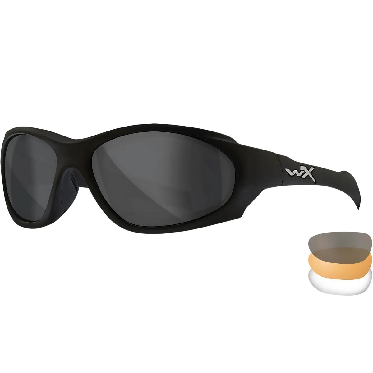 wileyx okulary ochronne xl 1 advanced comm 2 5 wizjery smoke clear light rust oprawki matte black