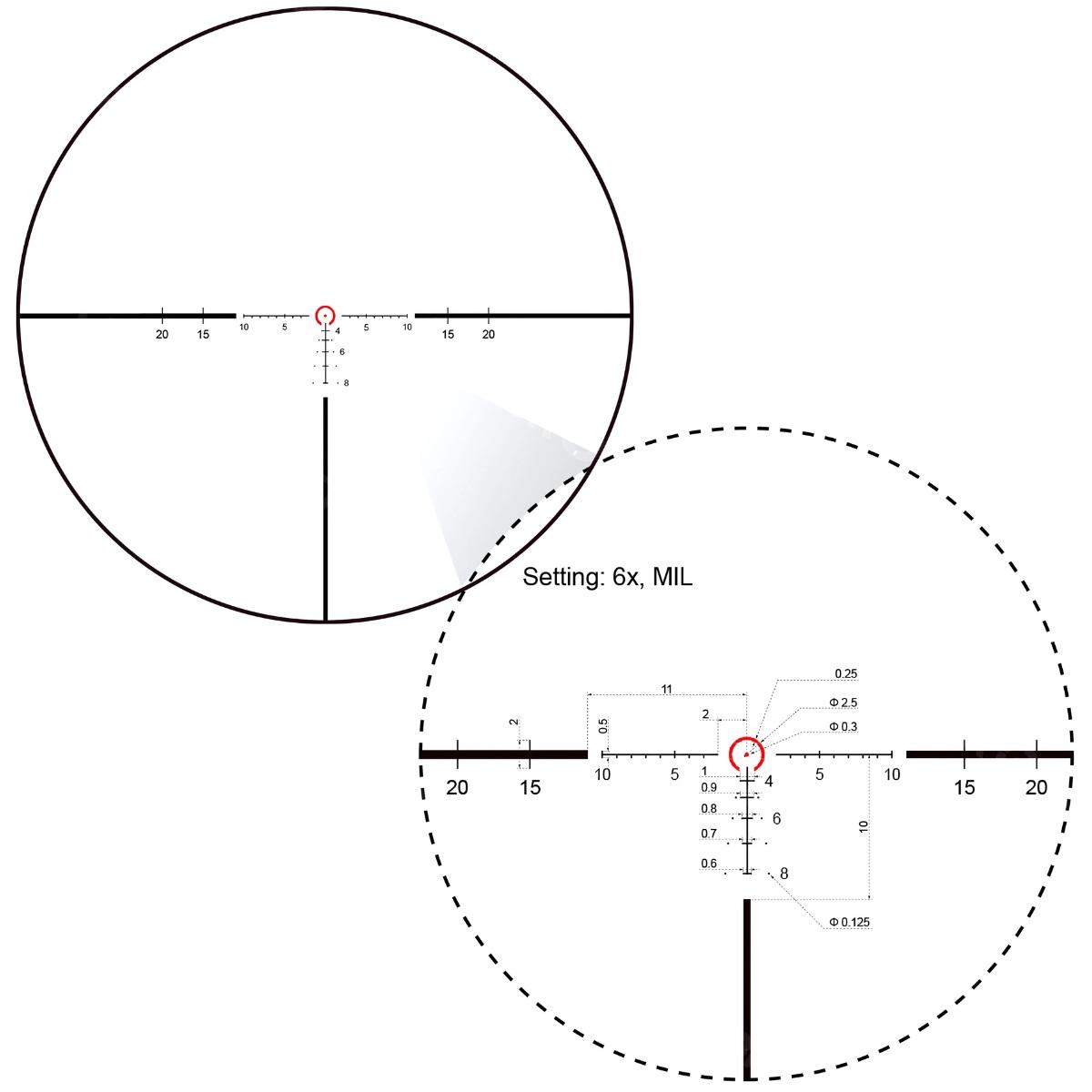 vector optics luneta biegowa continental x6 tactical 1 6x24 scoc 23t