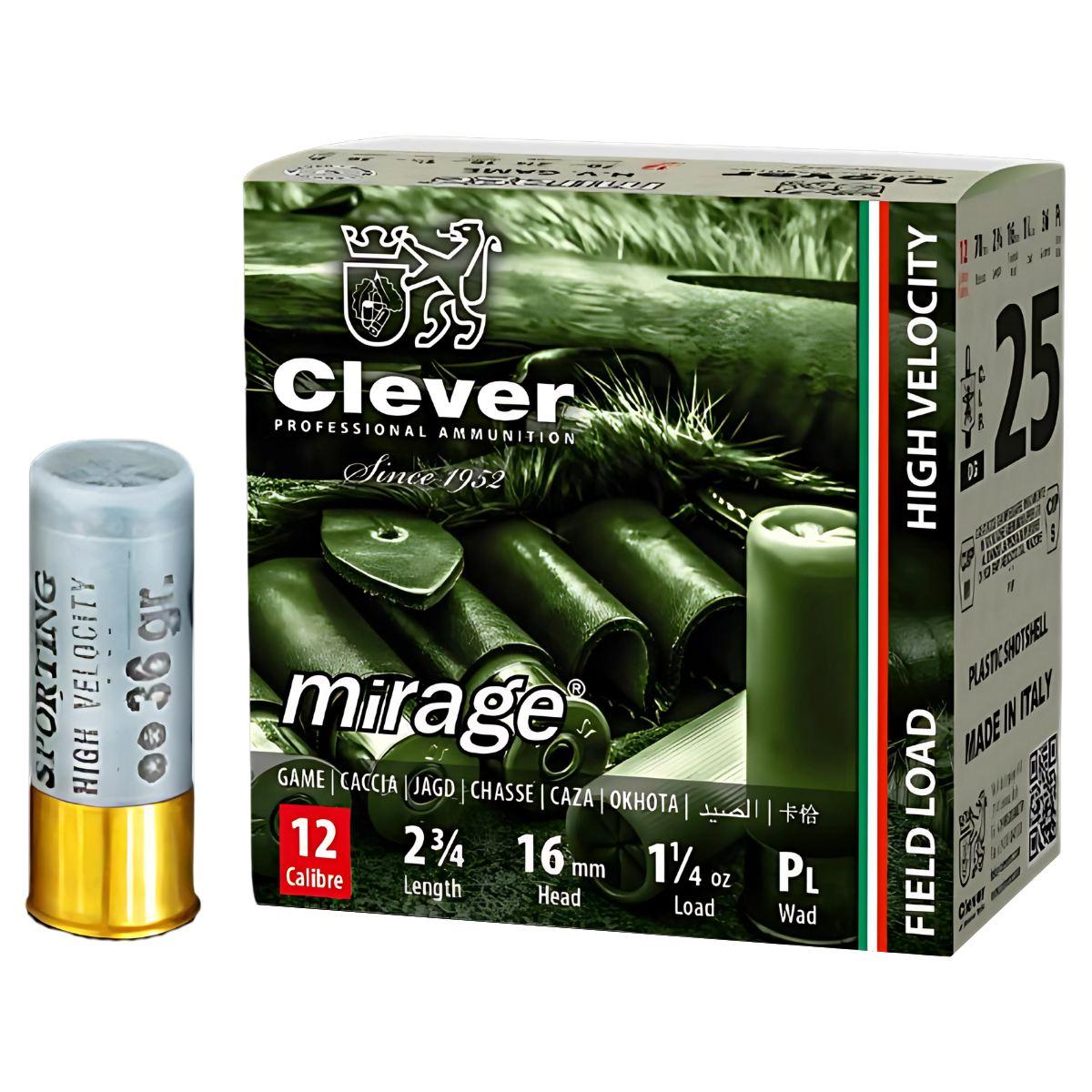 clever 12 70 mirage h v game t3 medium long distance 36g 4