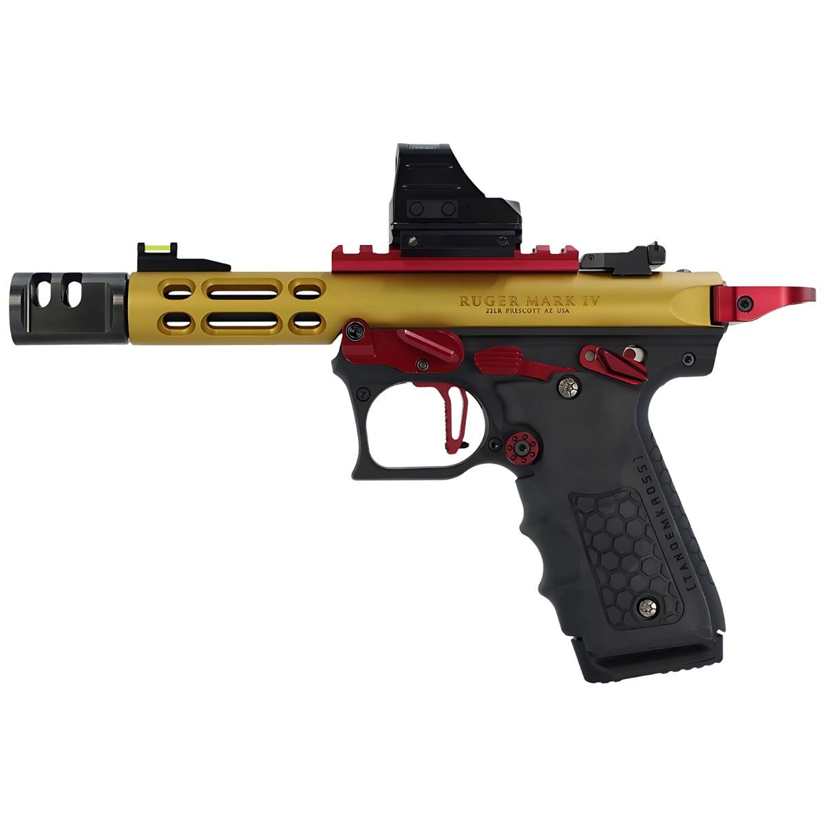 tandemkross powiekszony zrzut zamka ruger mk iv 22 45 czerwony tk26n0451red1