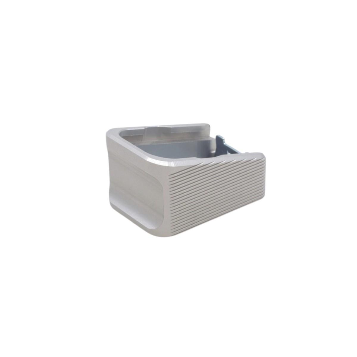 armanov aluminiowa stopka magazynka 2nb glock 17 19 34 srebrna