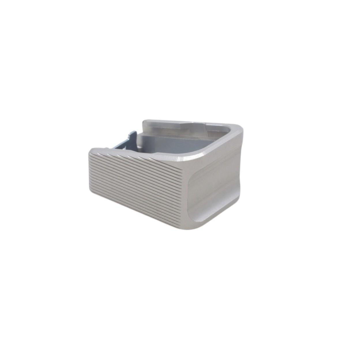 armanov aluminiowa stopka magazynka 2nb glock 17 19 34 srebrna