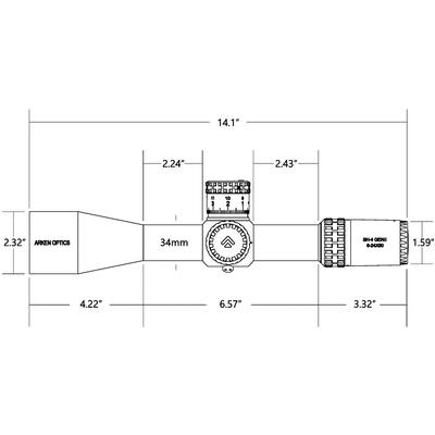 arken luneta celownicza sh4 6 24x50 ffp vpr mil zero stop