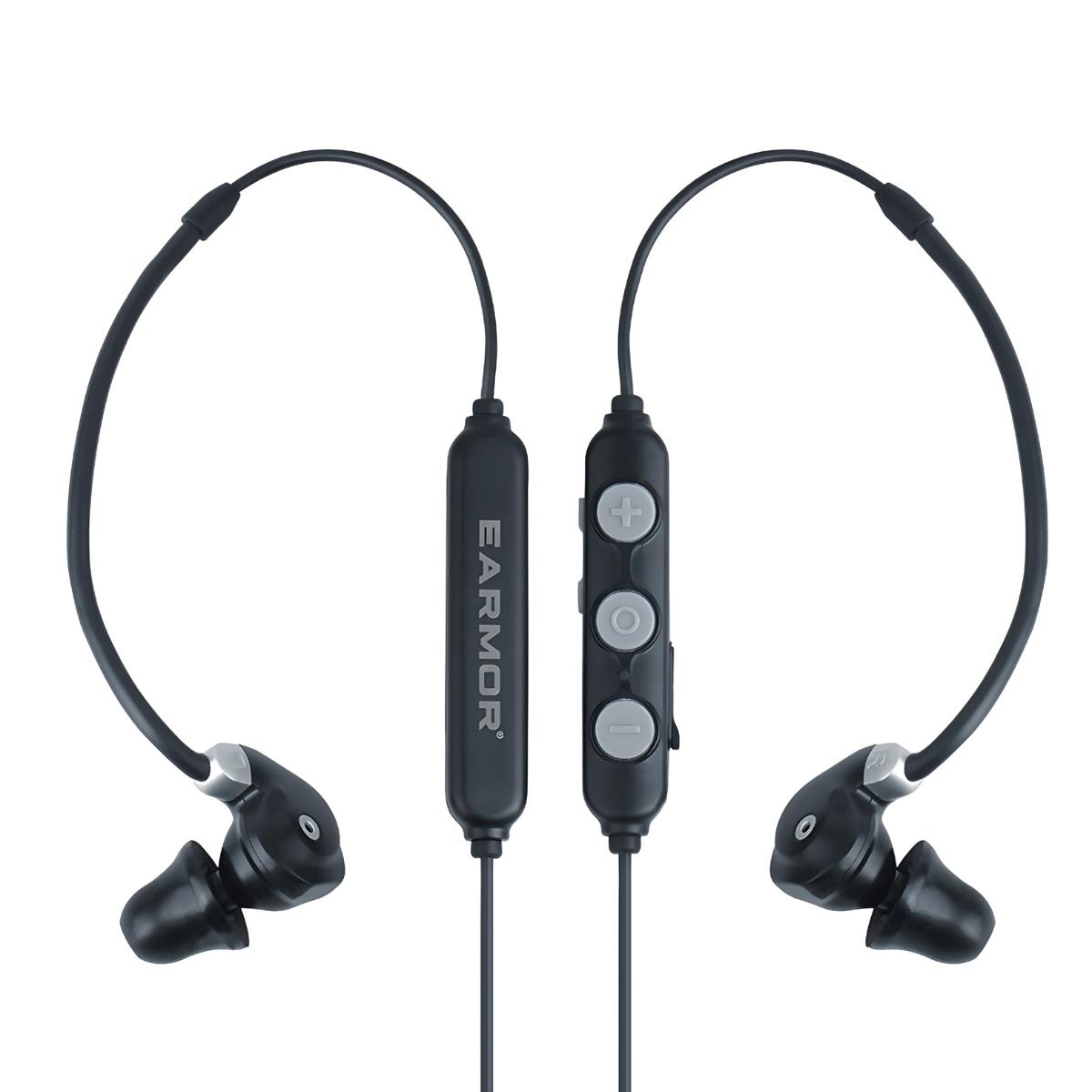 earmor aktywne ochronniki sluchu m200t nrr 26 db bluetooth 5 4 czarne m200t gy