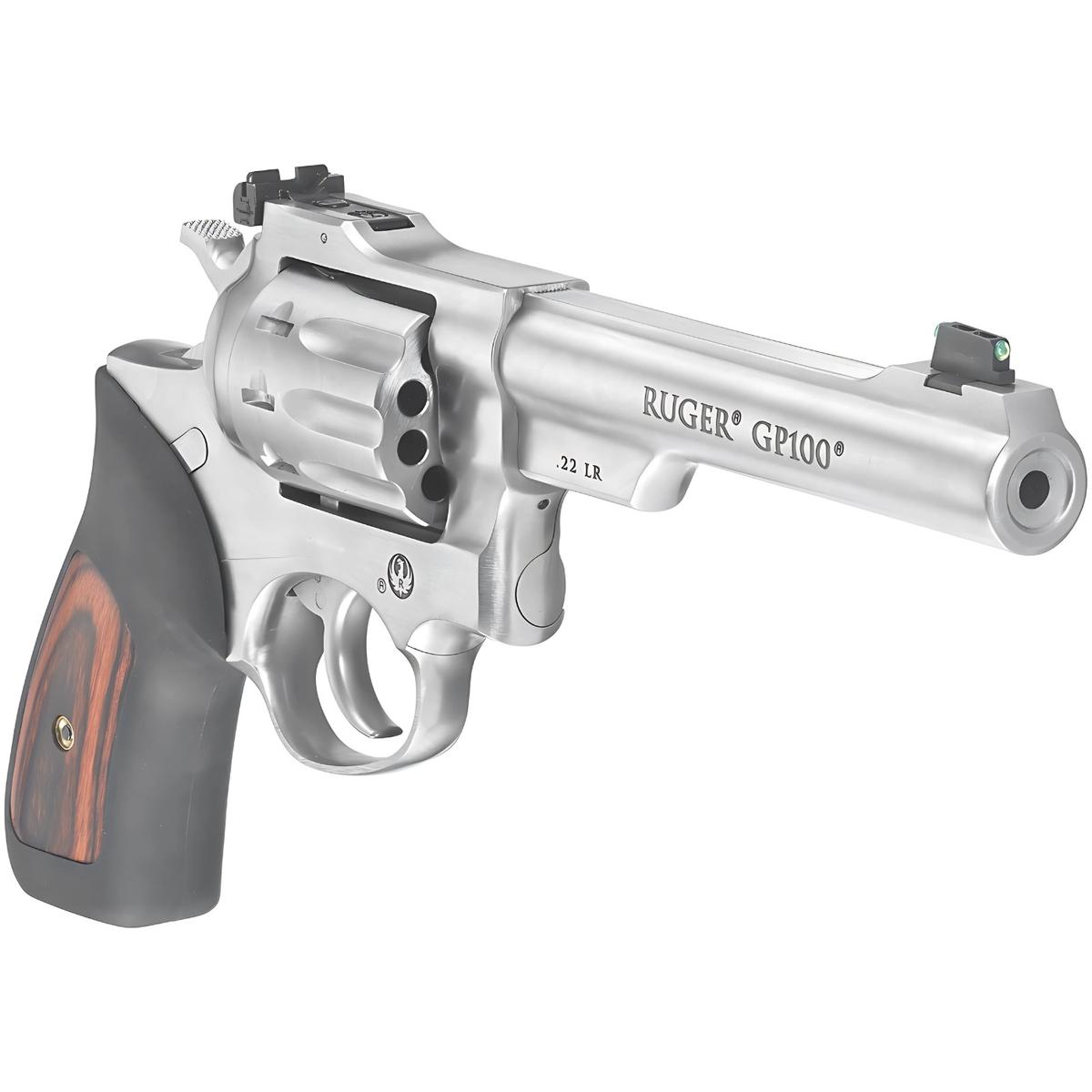 ruger gp100 stainless 5 5 22lr 1757