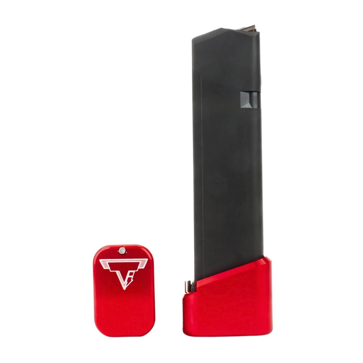 taran tactical innovation aluminiowa stopka do magazynkow glock 9mm 5 czerwony