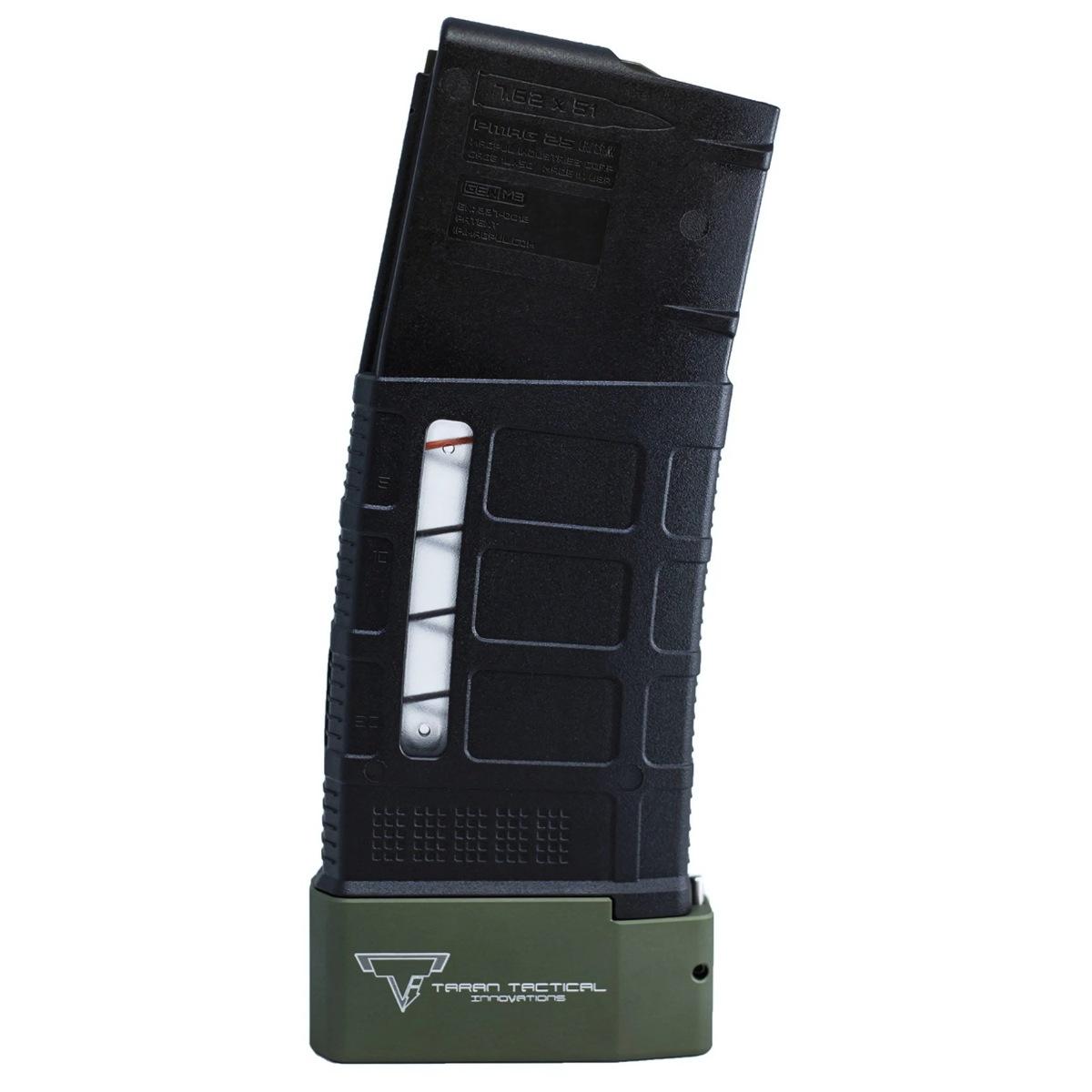 taran tactical innovation aluminiowa stopka do magazynkow ar 15 pmag 5 6 od green
