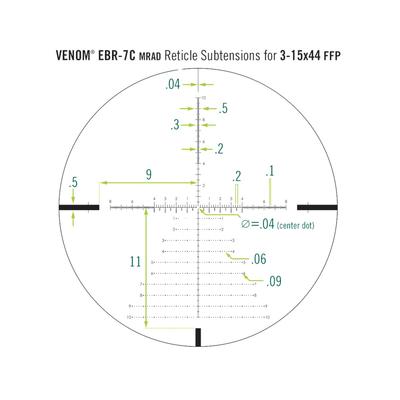 vortex luneta celownicza venom 3 15x44 ffp 34 mm ven 31502