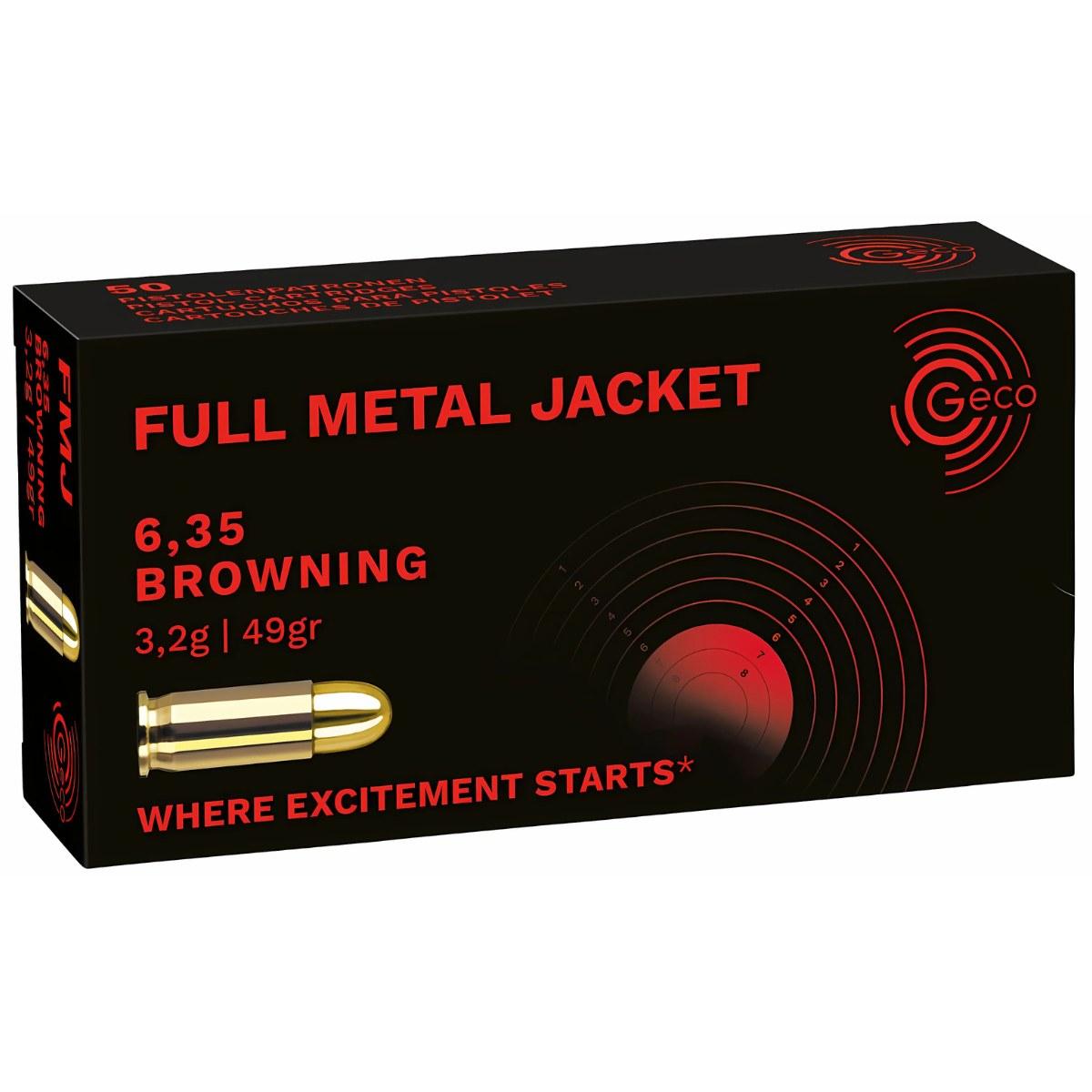 geco 6 35 browning 3 25g fmj